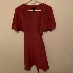 short wrap dress